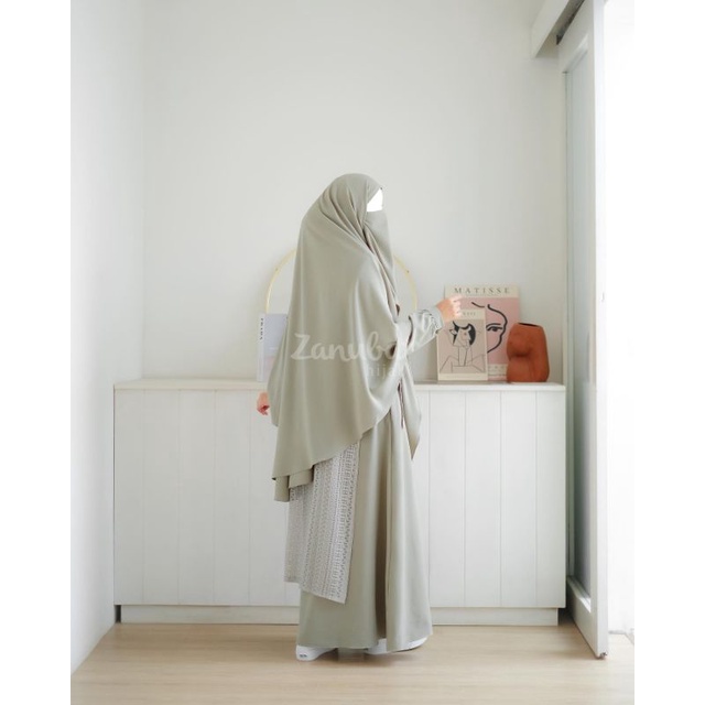 Vest Lace Set by Zanuba Hijab | Gamis set Syari Premium Murah | Raya Series Zanuba