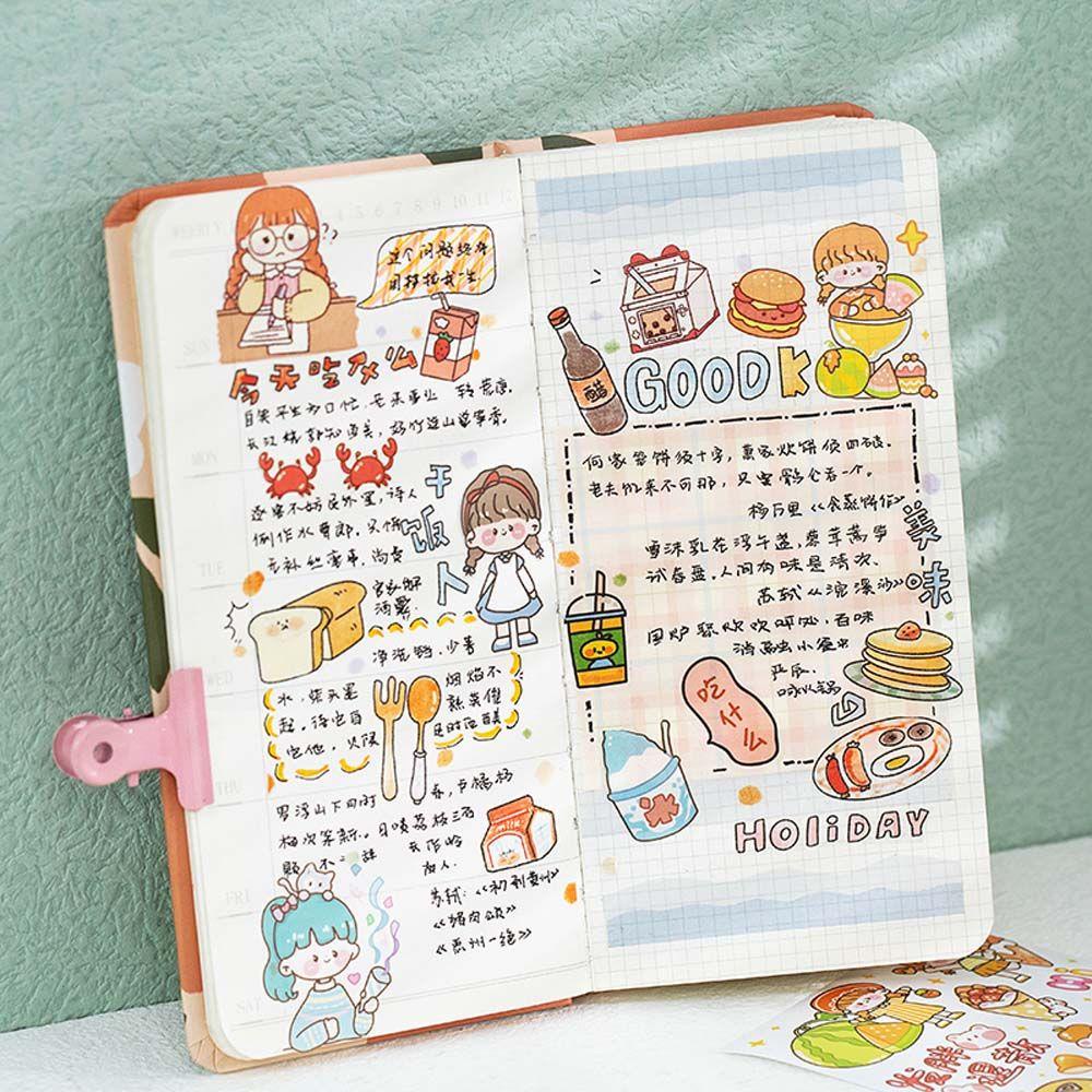 Agustina Colorful Dream Series Stiker Lucu 50Pcs/Set Alat Tulis Sekolah Bahan Scrapbooking Stiker Kertas Perekat Decals