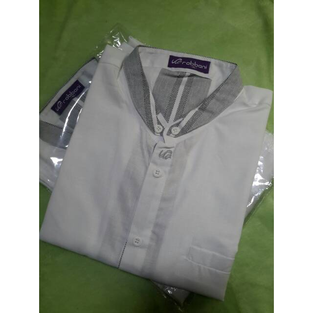 Koko rabbani / baju kemeja koko rabani lengan pendek