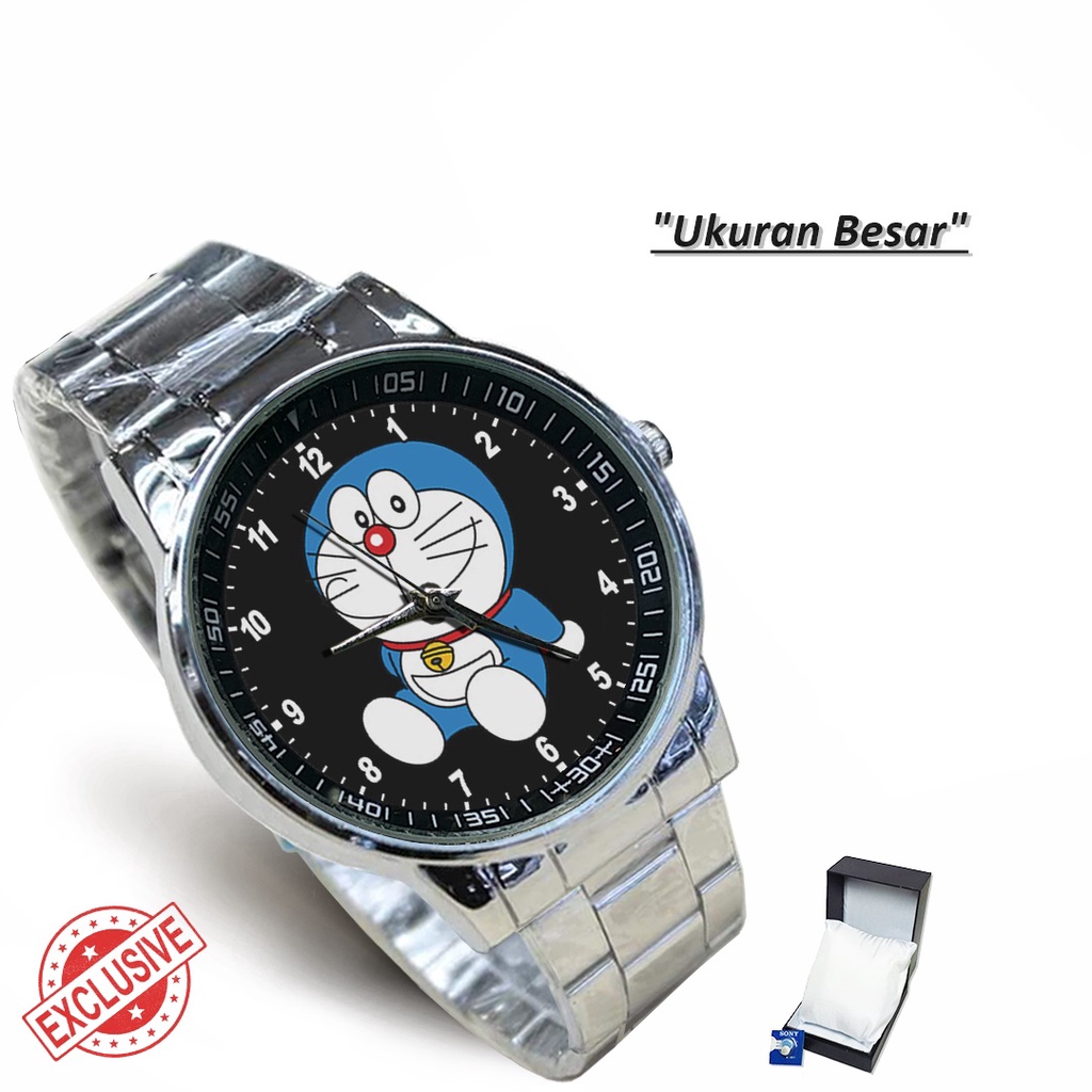 Jam Tangan Rantai Couple DORAEMON MOTIF - 1 (Special)