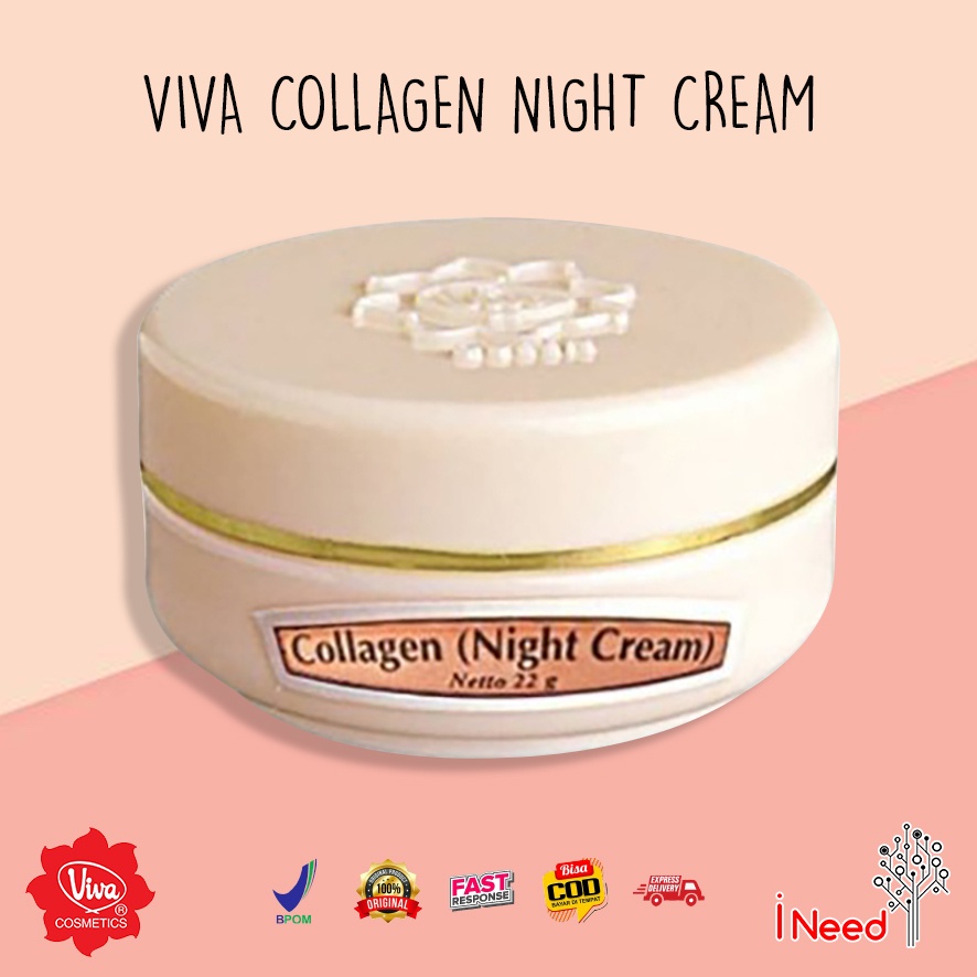 (INEED) VIVA COLLAGEN NGIHT CREAM 22g - Viva Queen Collagen Night Cream 22gr