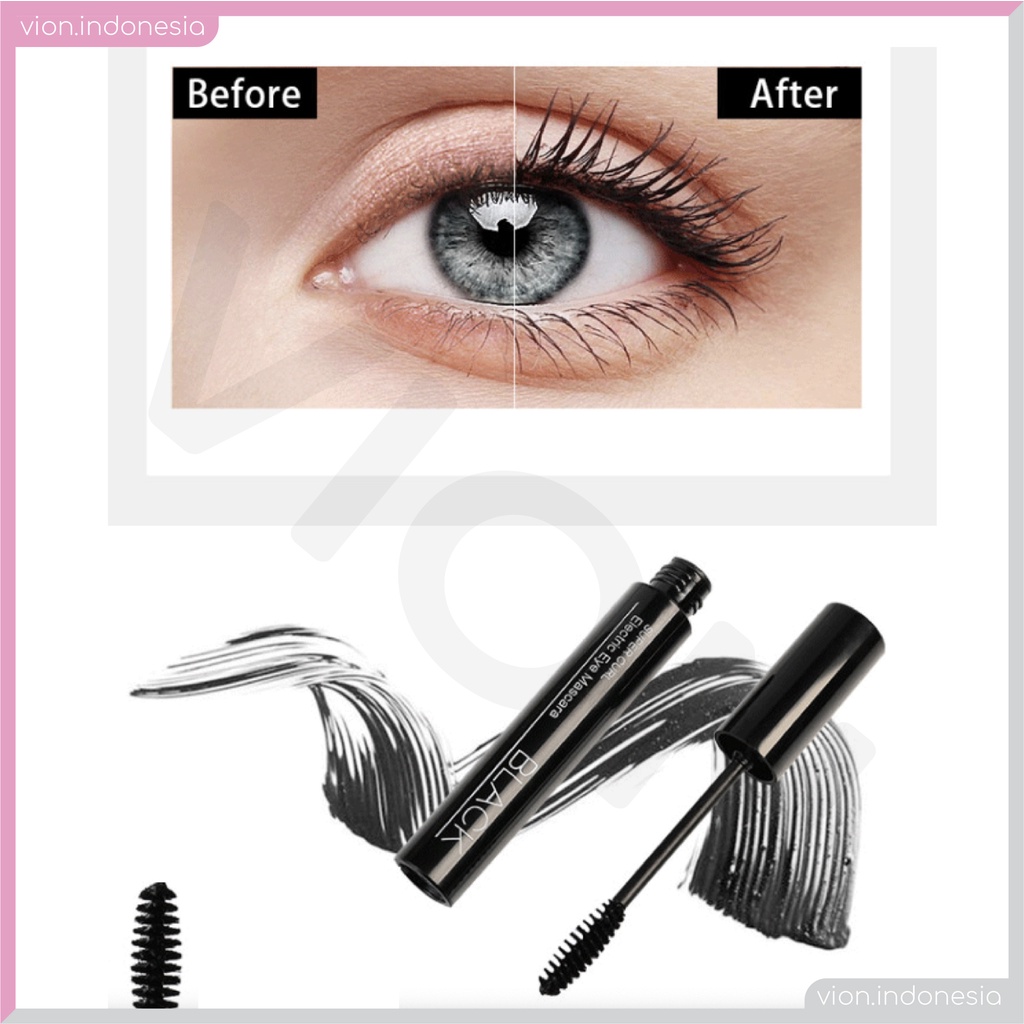 Super Curl Electric Eye Mascara 3D Keriting Tebal Tiga Warna Maskara LA003