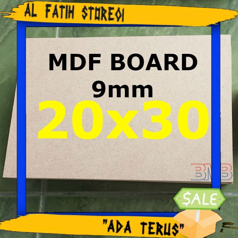 

MDF Board 9mm Ukuran 20cm x 30cm