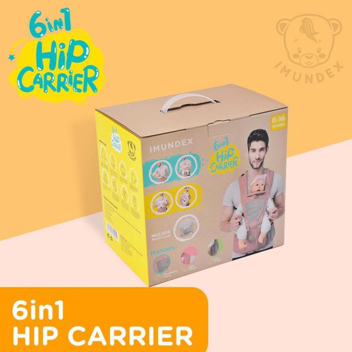 Sellow 1Pc Premium Gendongan Baby Hip Carrier Imundex + Color Box Captain.Kimii