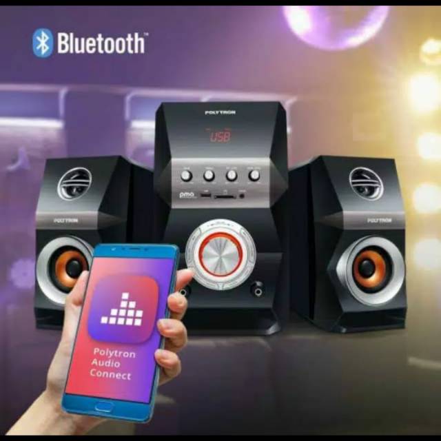 POLYTRON PMA 9502 MULTIMEDIA BLUETOOTH MP3 RADIO REMOTE MEMORYCARD AUX KHUSUS CIREBON GARANSI 1TAHUN