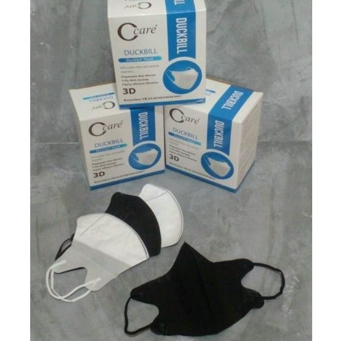 Masker Duckbill C-Care emboss Tebel Murah isi 50 pcs