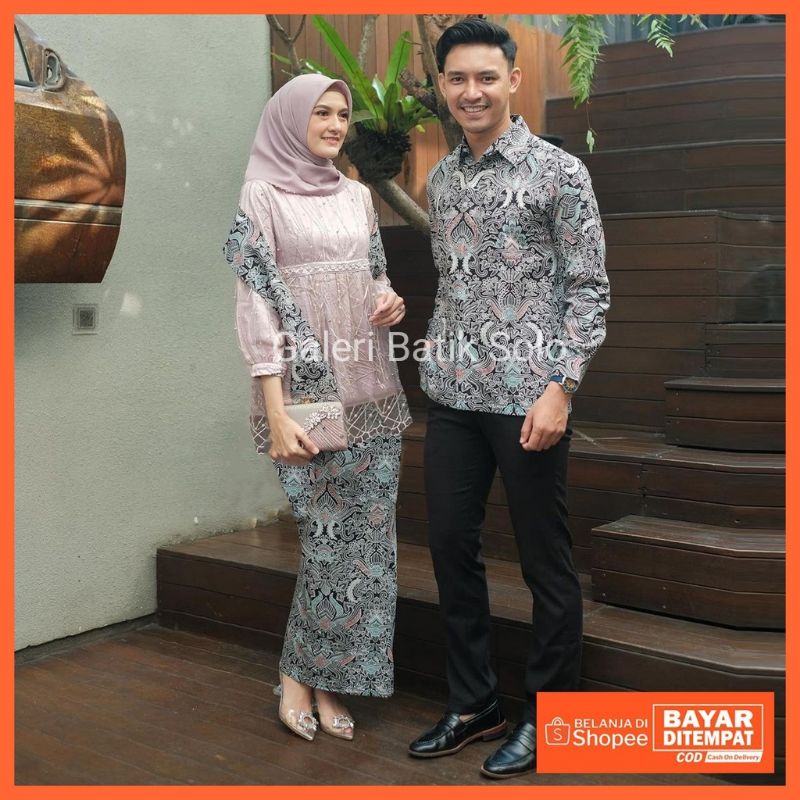 Maura Couple - Sania Ruffle Batik Couple ori Ndoro jowi DNT Garansi Termurah Shopee - Couple batik