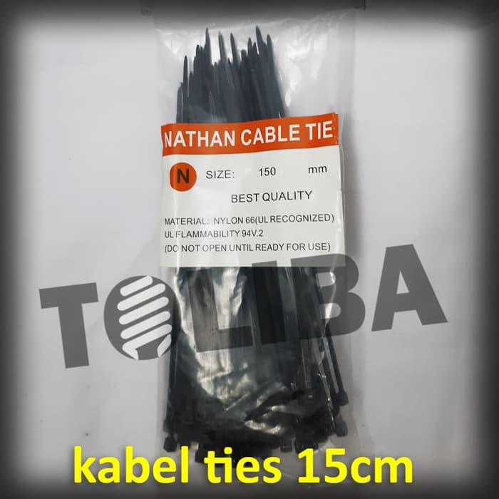 kabel tis / cable tie / kabel ties hitam 15 cm 150mm / alat pengikat