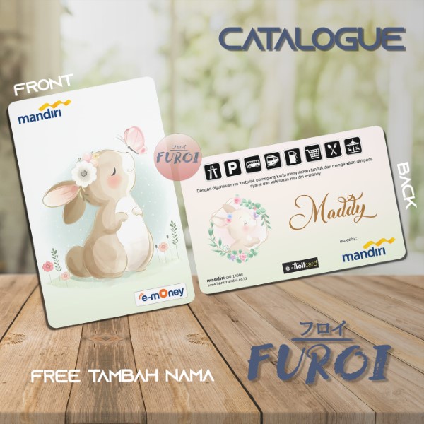 Custom Flazz BCA | Custom Emoney Mandiri | Bunny Butterfly