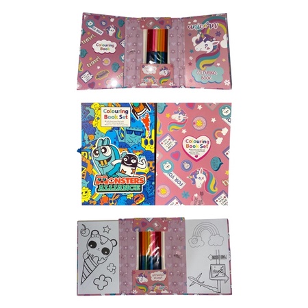 

Coloring Book Set / Buku Mewarnai Set Karakter Unicorn