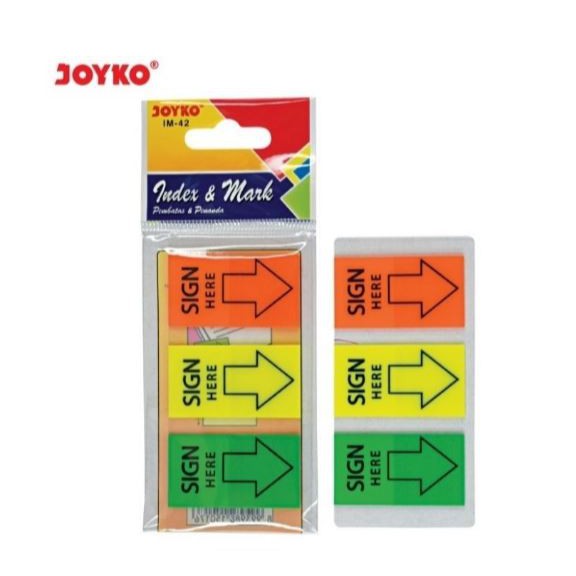 

Index Mark Penanda Plastik Sign Here Joyko IM-42