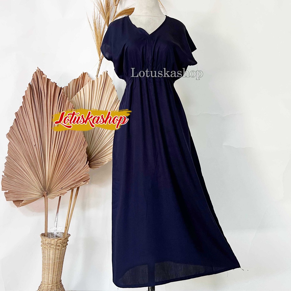 Dress Manohara Polos Panjang Bali