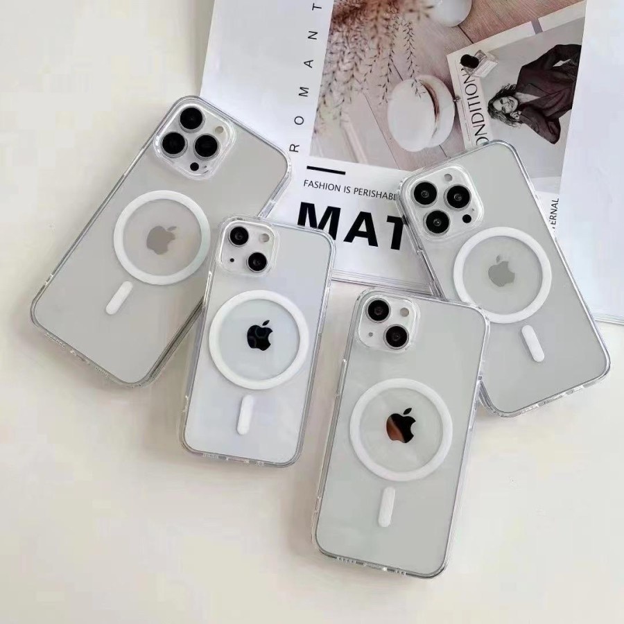 CASE MAGSAFE CLEAR IPHONE X XR XS MAX 11 12 MINI 12 PRO MAX 13 PRO MAX 14 PRO 14 PLUS 14 PRO MAX 15 PLUS 15 PRO MAX