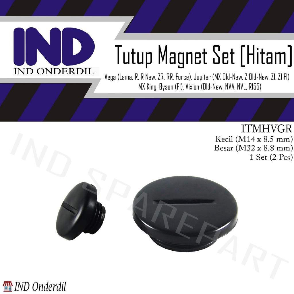 Baut Tutup Blok/Bak Magnet Besar/Kecil Hitam Set Jupiter Z Old Burhan