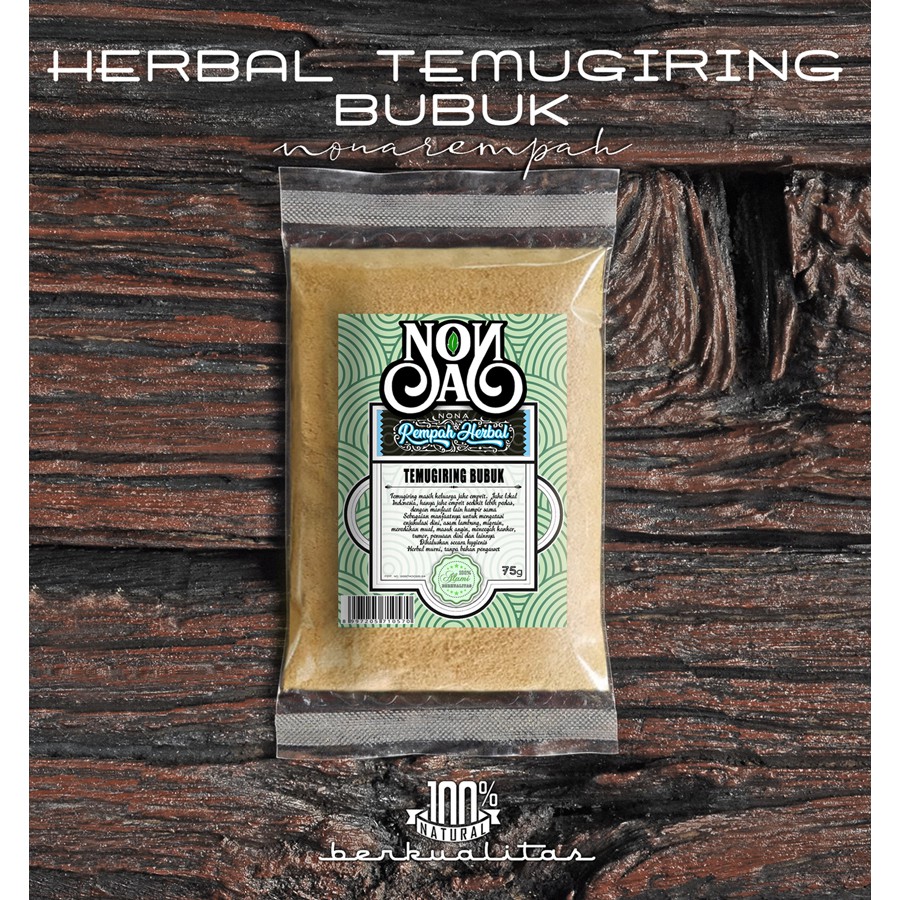 

Temu Giring Bubuk 75 Gram | Curcuma Heyneana | Herbal Natural Murni Organic