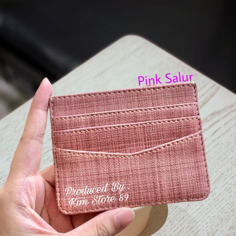 Dompet Kartu Card Holder 6 Slot + 1 Slot Uang, SLIM MINI Murah Meriah