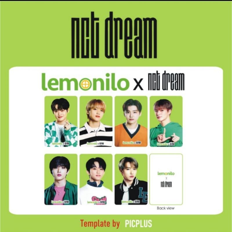 pc photocard lemonilo x nct dream jeno jaemin chenle mark haechan jisung ot7 group sealed