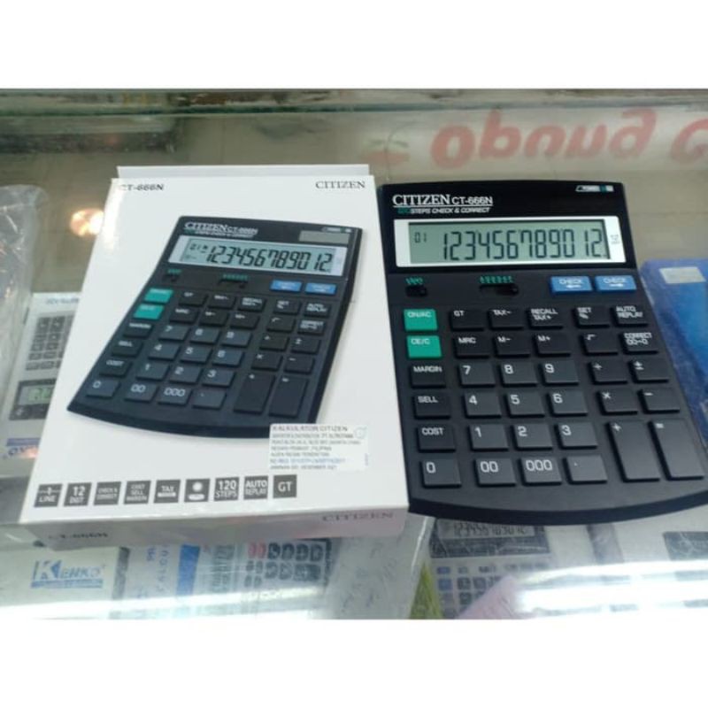

ORIGINAL CITIZEN CT-666N Kalkulator Meja Office Check Correct CT 666N