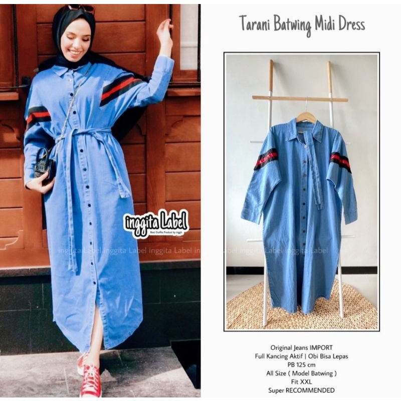 ATASAN  WANITA JEANS MODERN 2021 BAJU PEREMPUAN KEKINIAN TUNIK  DEWASA   TERMURAH TERBARU LENGAN PAN