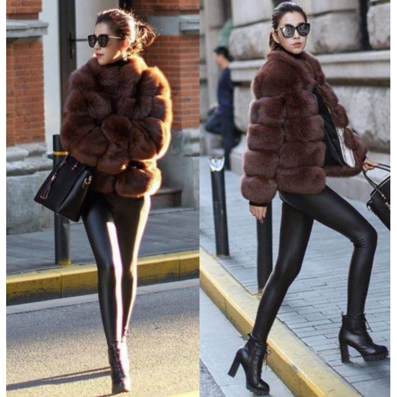 luxury fur coat