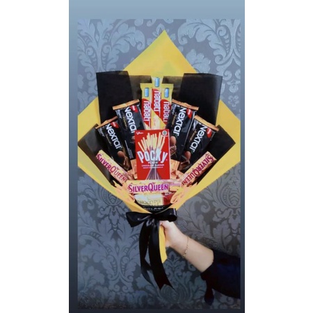 

Yellow Black Snack Bouquet/Gift/Event/Party/Annive