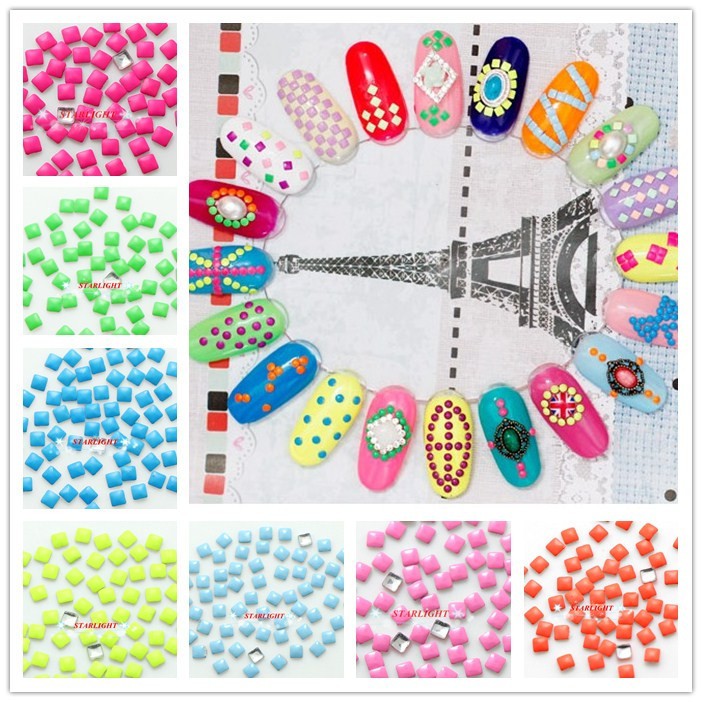 CLEARANCE SALE - Square color metal nail art