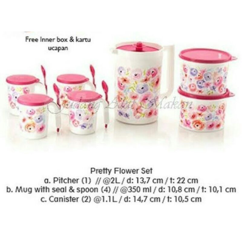 Pretty Flower Set tupperware