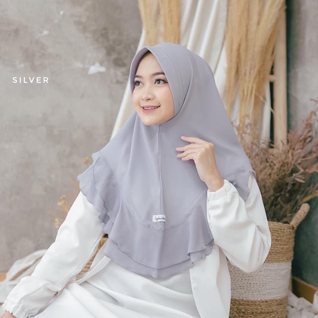 KHIMAR AMEERA ORIGINAL BYDEVINA-Silver