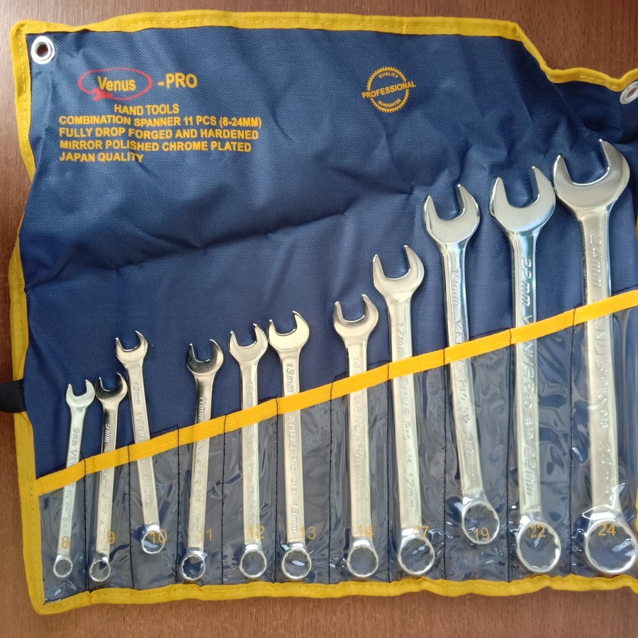 KUNCI RING PAS SET 11PCS 8-24 VENUS PRO