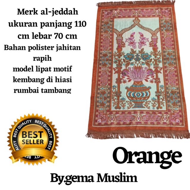 Sajadah turki motif kembang al lahore