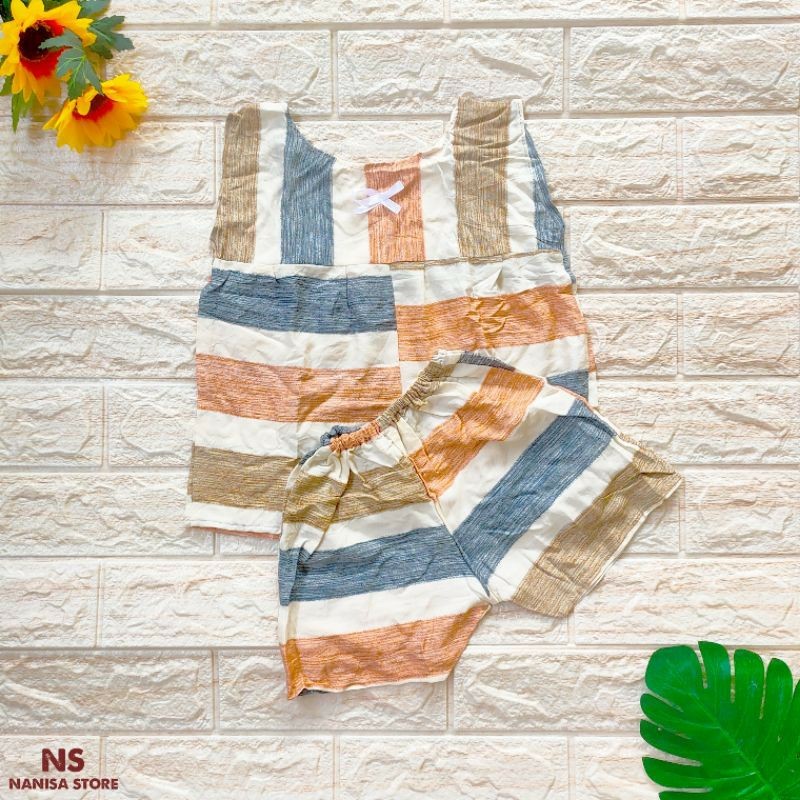 Setelan Square Setelan Batik Anak Tanpa Lengan 1 2 Tahun Baju Batik Anak Grosir