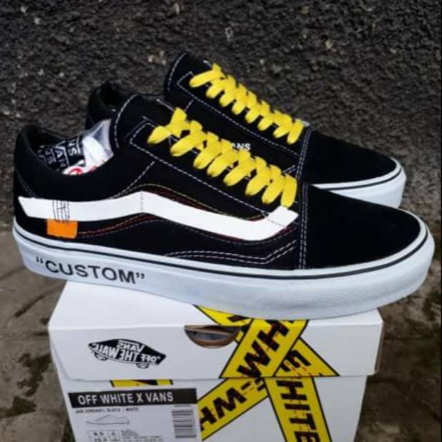 vans old skool x off white custom