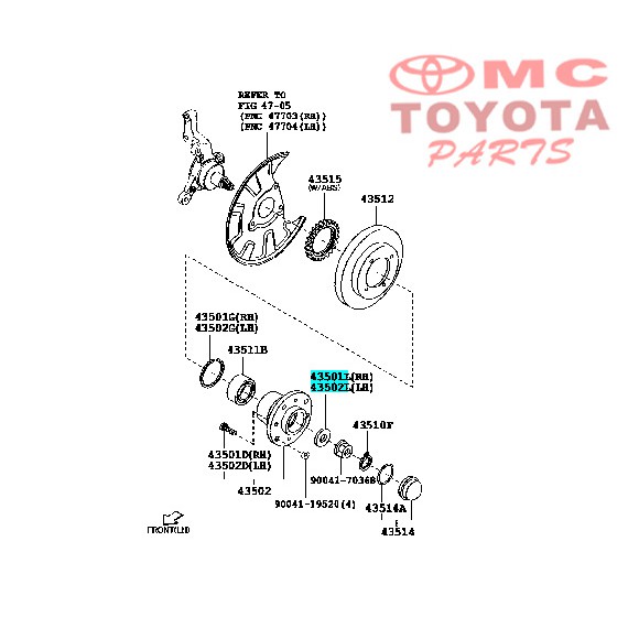 Ring Nap Roda Avanza Xenia 90042-01753