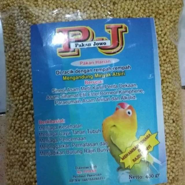 Pakan burung Lovebird PJ