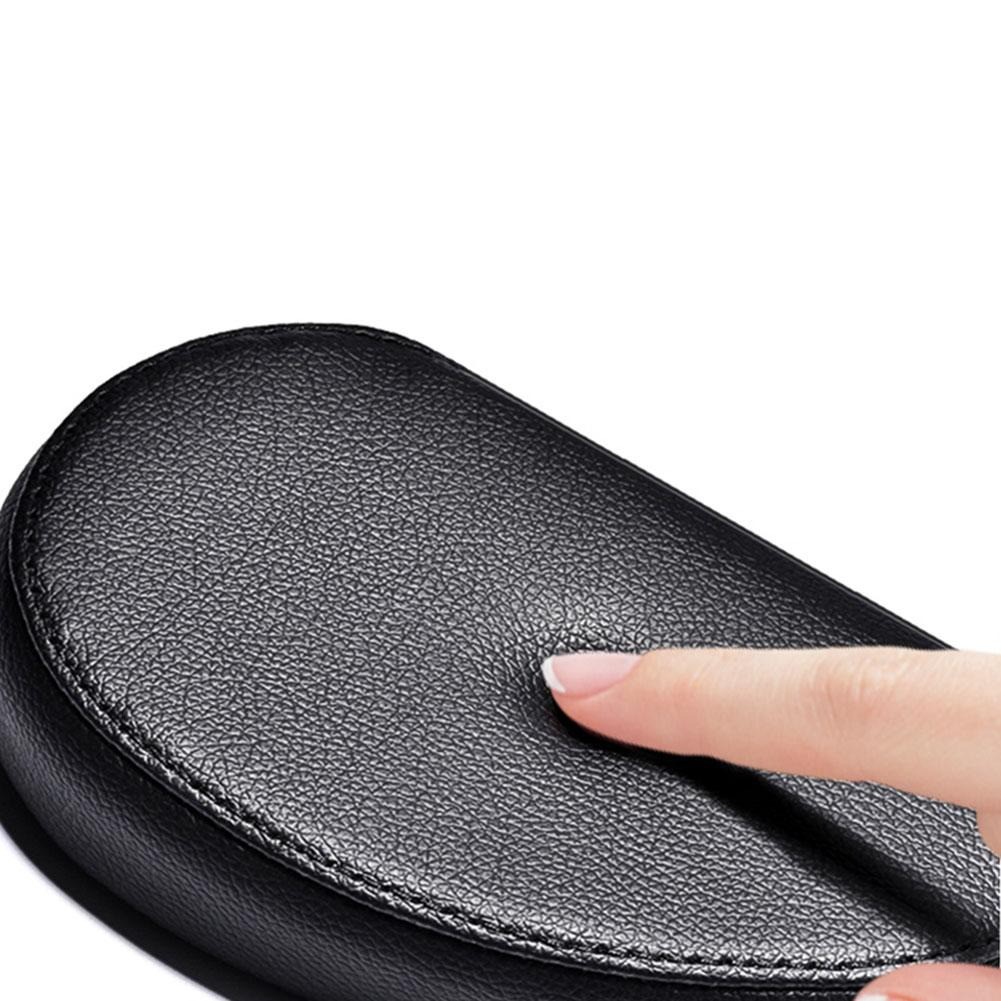 HOYOO Side Headrest Pillow Sandaran Kepala Kursi Bantal Mobil Cover Kulit - HY33 - Black