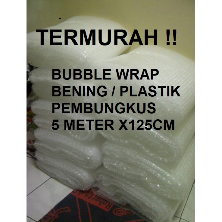 

TERMURAH !! BUBBLE WRAP ECERAN / BUBBLE PACK MP ( MULIAPACK ) BENING 5 METER X 125CM