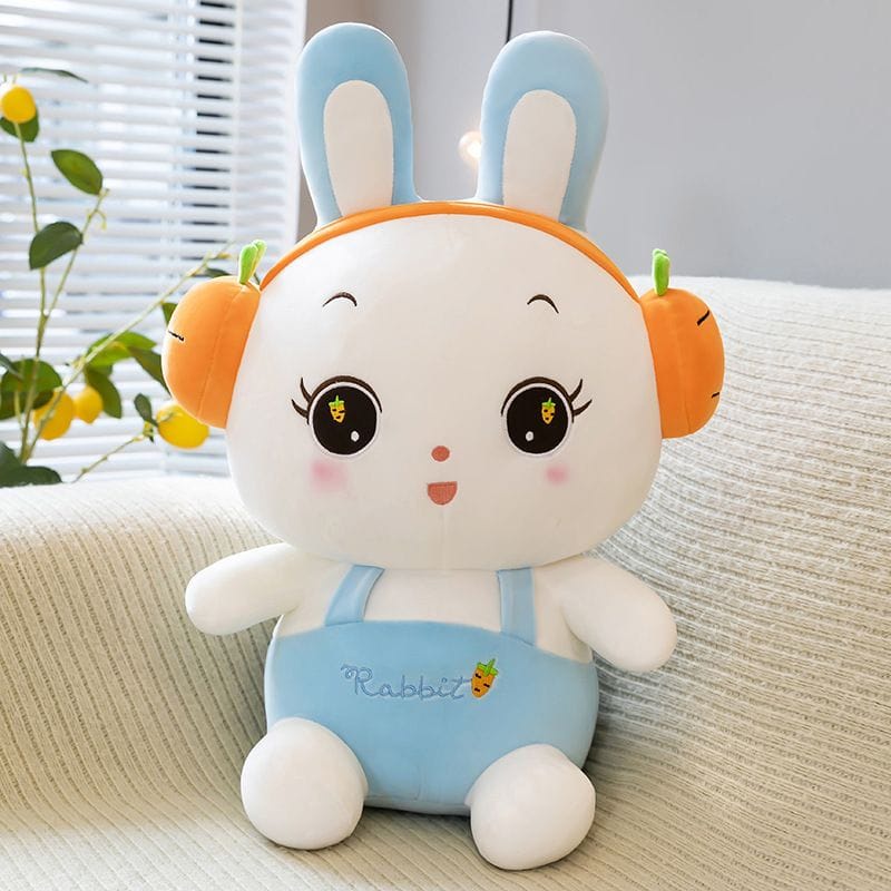 Boneka Kelinci Telinga Panjang Rabbit Carrot Bunny Lucu Jumpsuit Mainan Boneka Mewah Ukuran 50cm Halus Dan Lembut