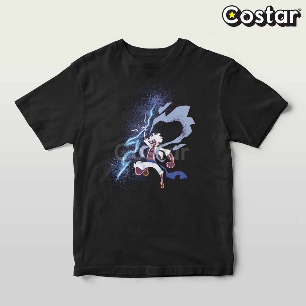 Kaos One Piece Luffy Gear 5 Thunder Sword