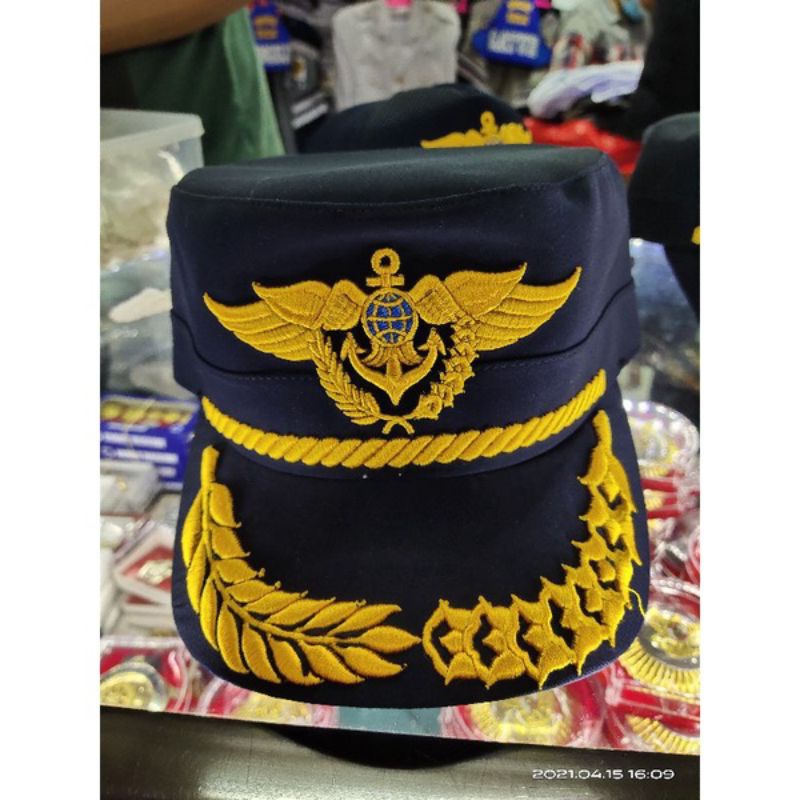 topi komando DISHUB Lis wing padi kapas