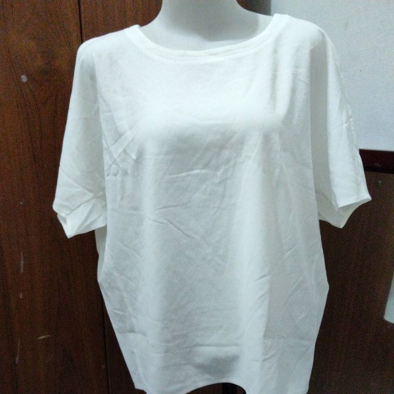 atasan wanita blouse putih LD120