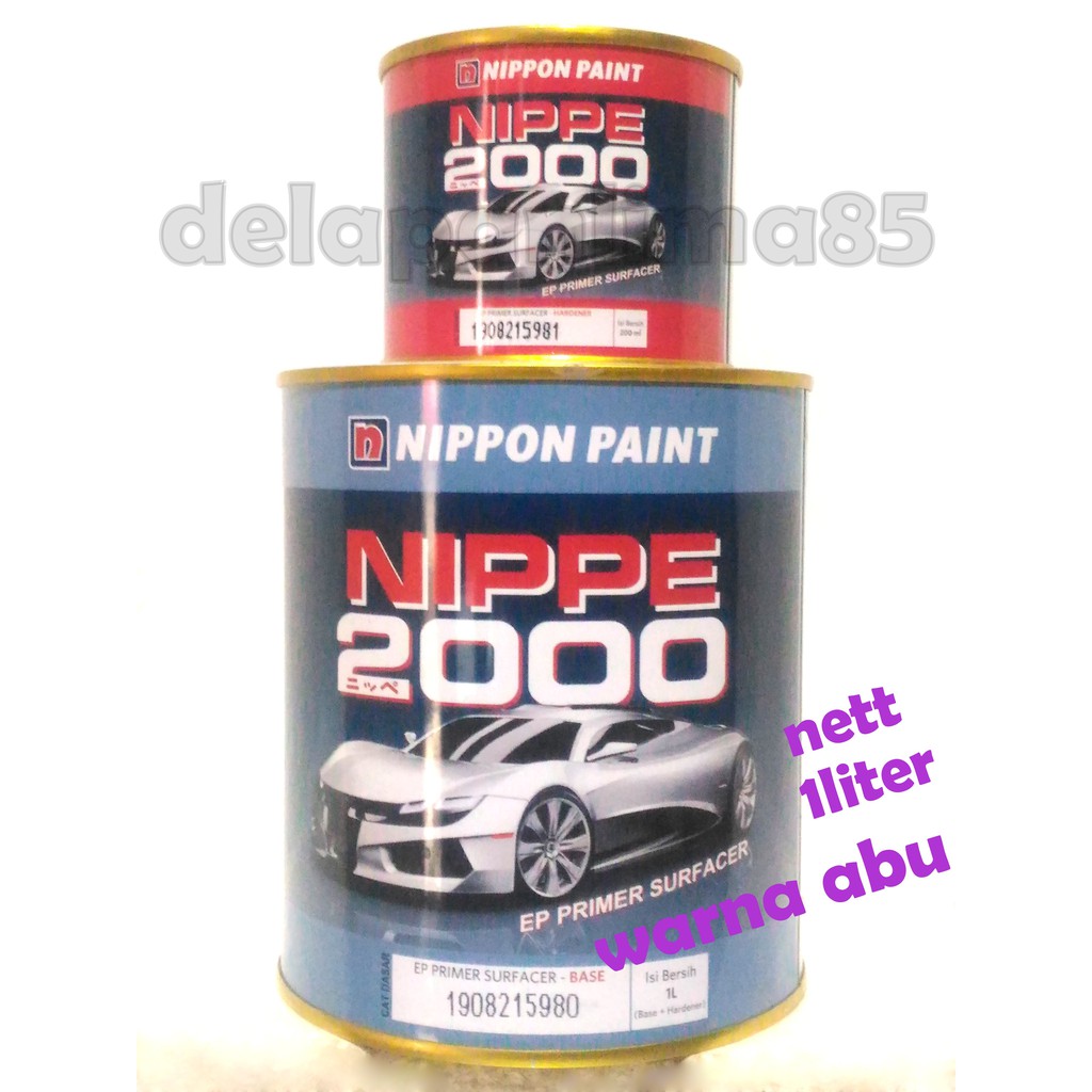 Jual NIPPE 2000 PRIMER EPOXY ABU / PUTIH SURFACER CAT DASAR 2 KOMPONEN ...