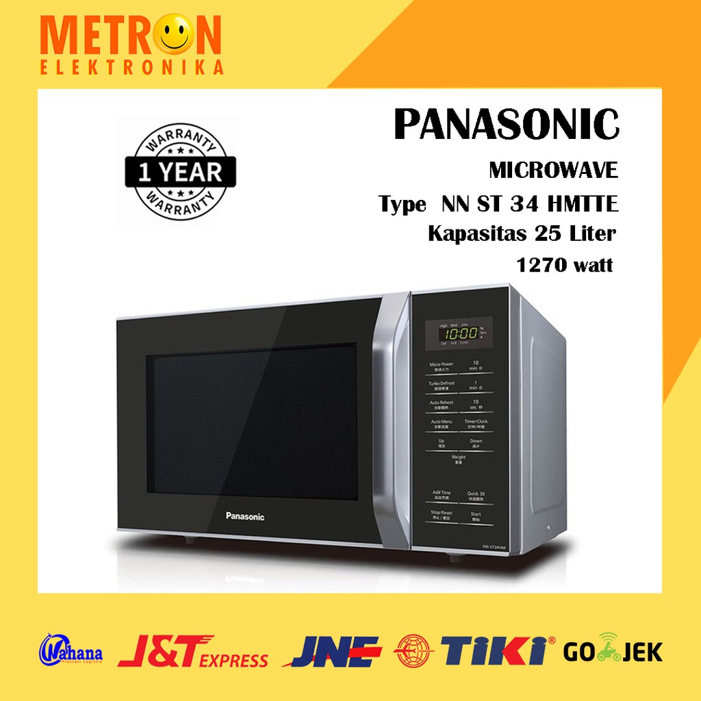 PANASONIC NN ST 34 HMTTE PEMANGGANG / DIGITAL MICROWAVE 25 LITER / NNST34HMTTE