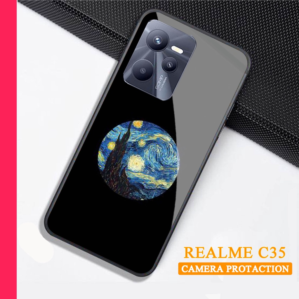 Softcase Glass Kaca REALME C35 - Case Handphone REALME C35 [T72]
