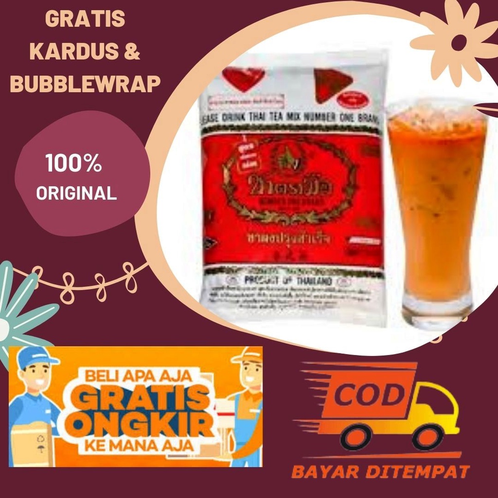 Thai Tea Chatramue Brand Original ( Bubuk Teh Thailand ) | THAI TEA MERAH ORIGINAL SEMARANG