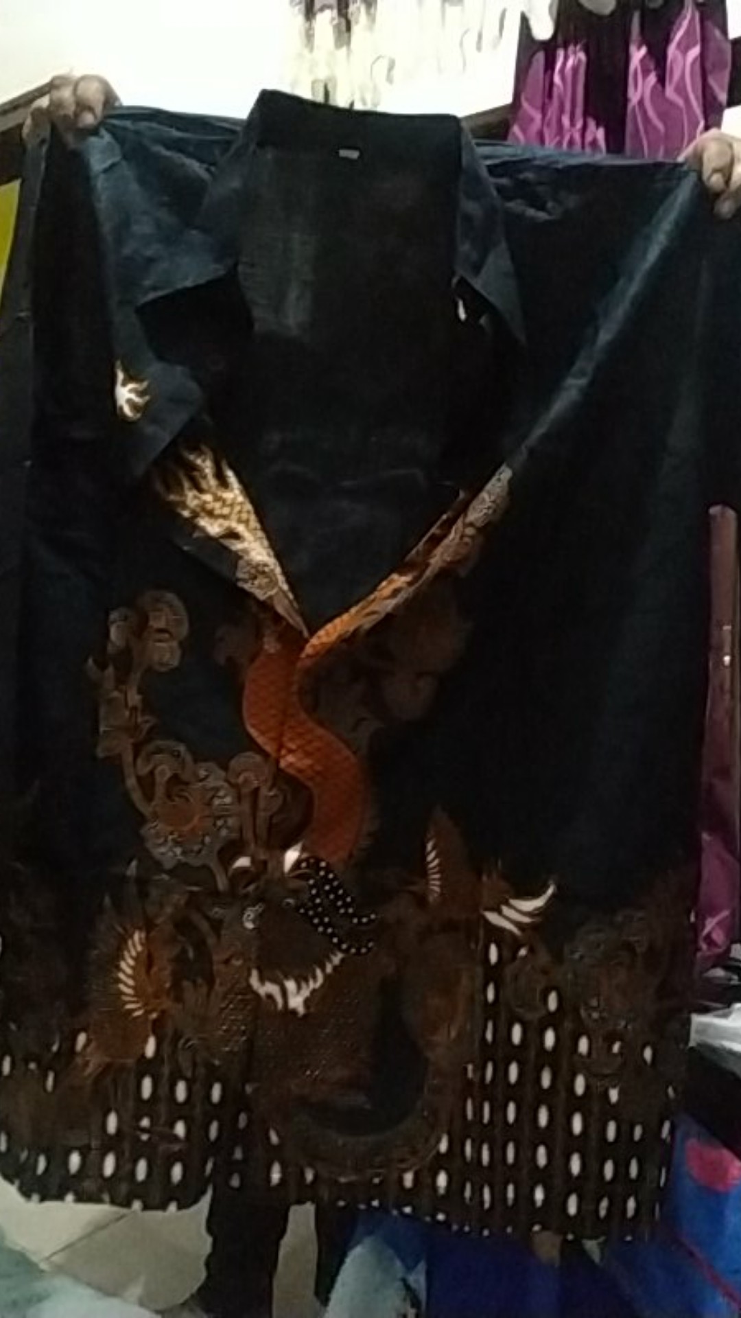 Risna Batik Hrb026 Kenongo Hem Kemeja Batik Pria Lengan Pendek Katun 