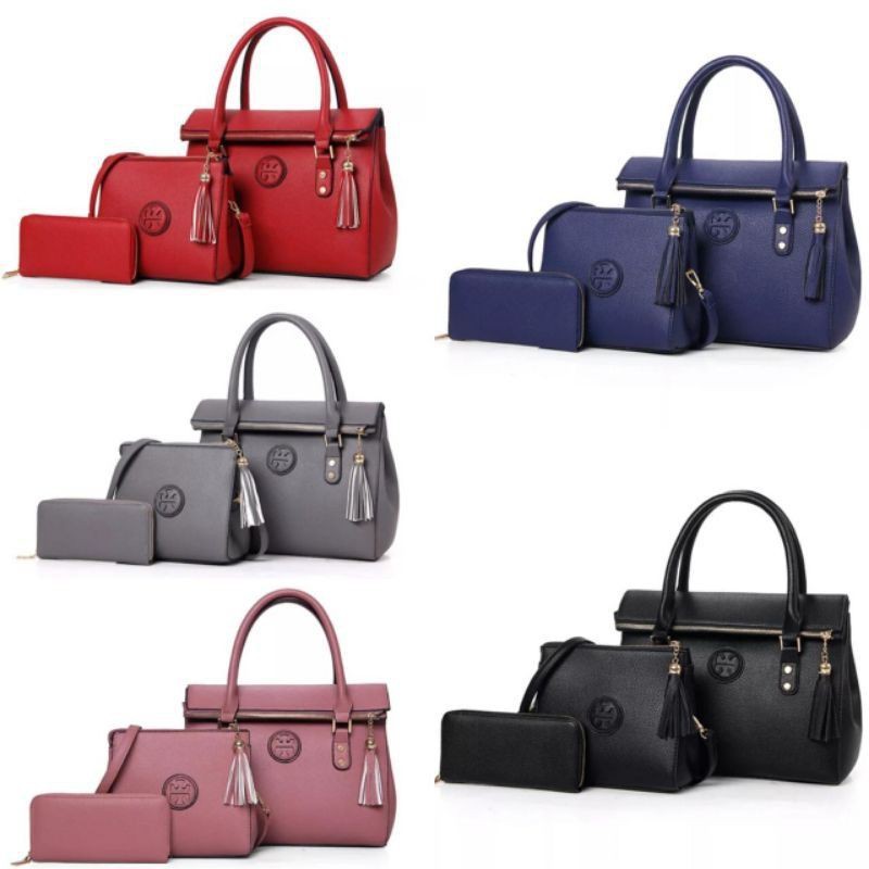 DK_AXEE - handbag TORY Gaya Baru Tas Formal Tas Wanita Set 3in1