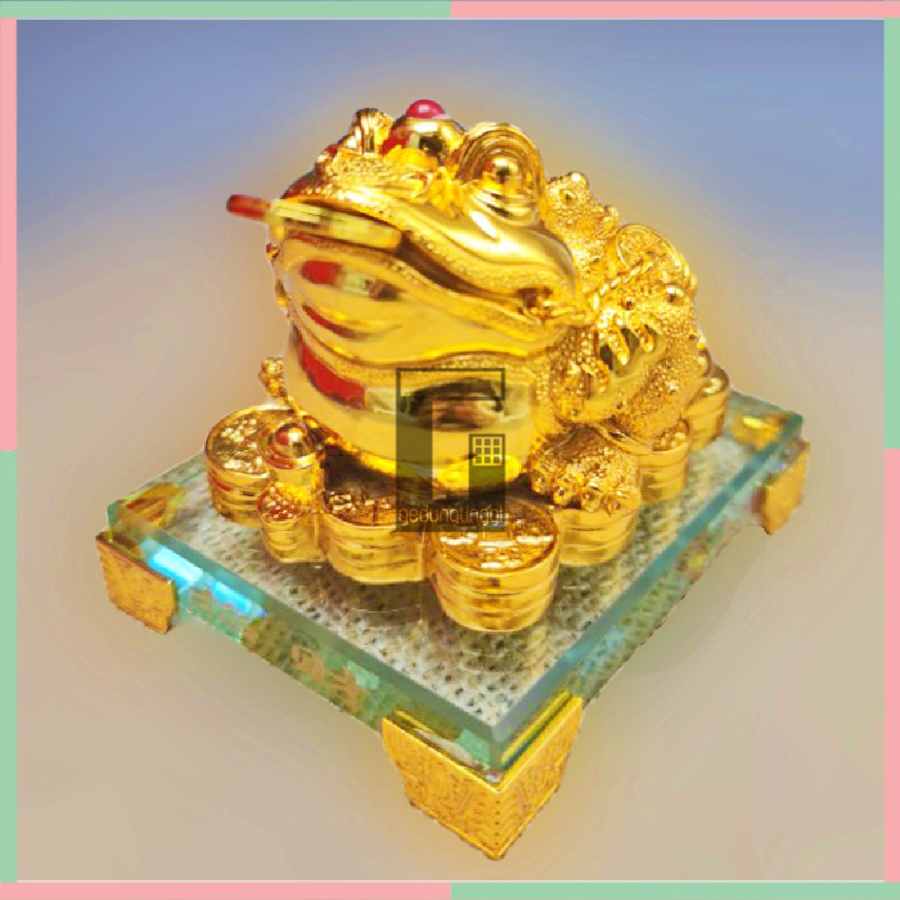 Patung Pajangan Hiasan Dekorasi Hadiah Kado Imlek Sincia Kodok Katak Kaki Berkaki Tiga Gigit Uang Coin Koin Emas Gold ChanChu Cancu Chancu Fengshui Feng Shui Pembawa Hoki Rejeki Keberuntungan Shio Kelinci Cny 2023 Ukuran Kecil Besar Jumbo Size Gift Box