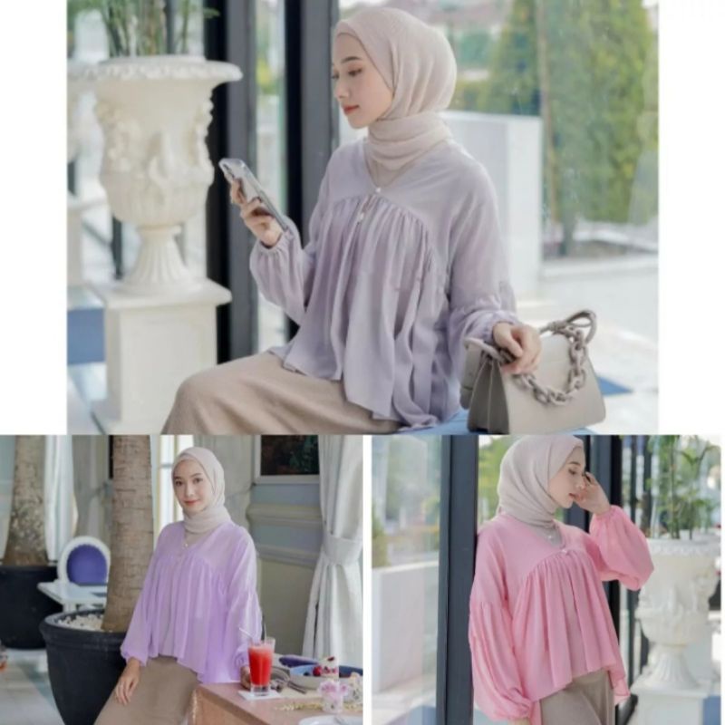 Blouse Outer Dealova / Blouse Wanita Cantik / Atasan Wanita Terbaru 2021 / Blouse Remaja kekinian