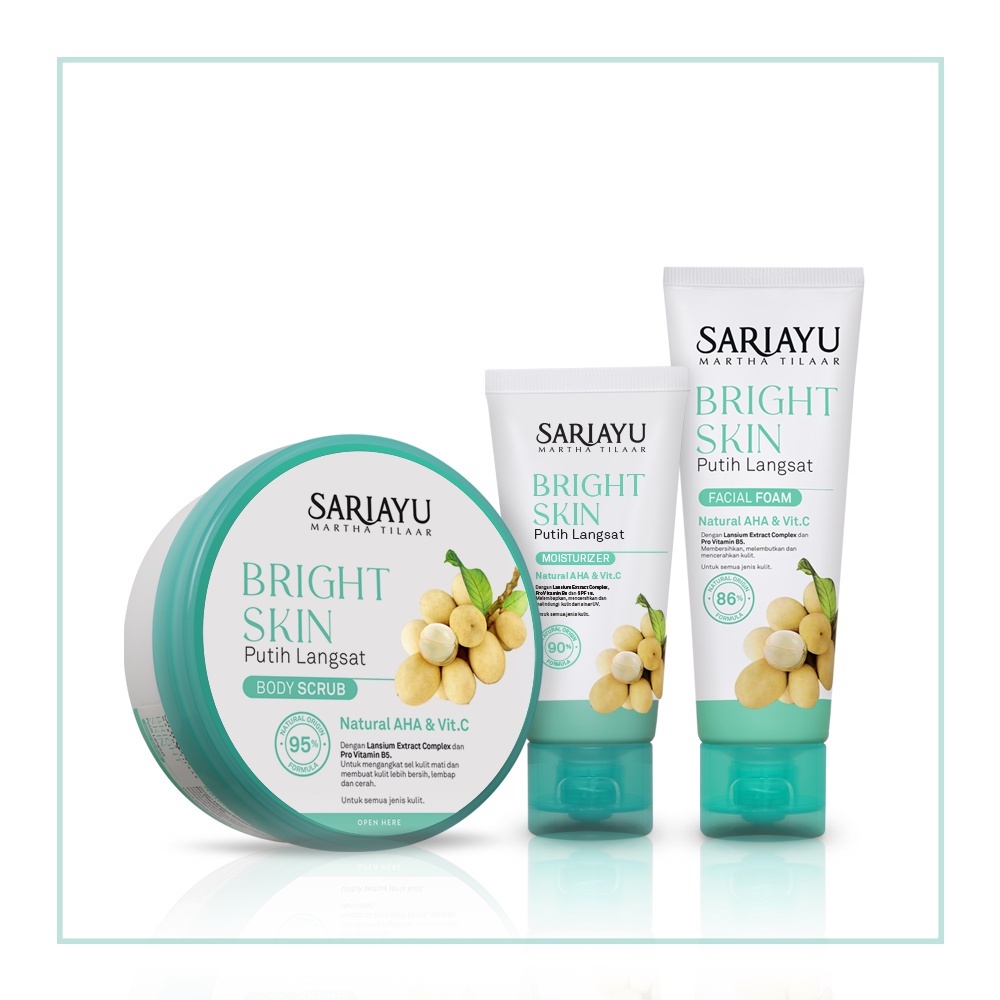 Sariayu Bright Skin Putih Langsat Body Scrub 175gr - ALD