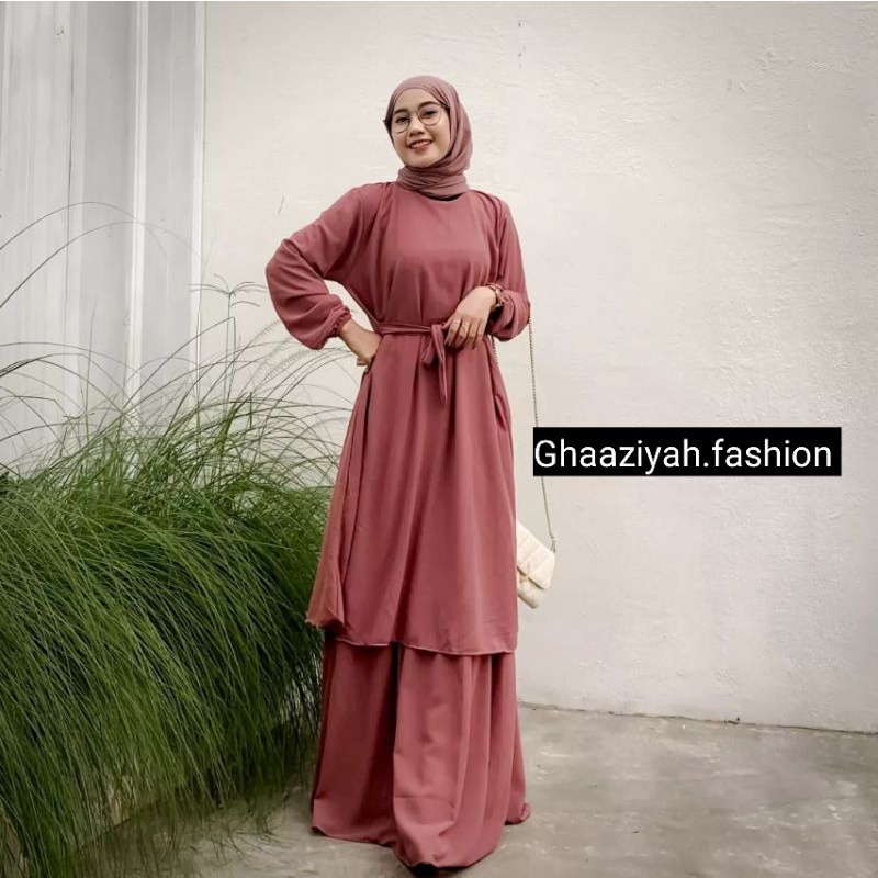 Gamis Malaysia Wanita Jumbo Dress Muslim Model Terbaru